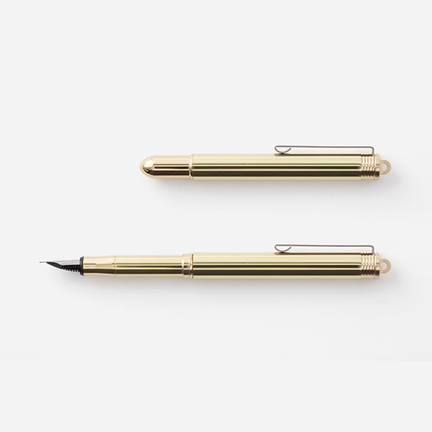 Traveler's Company Solid Brass Fountain Pen