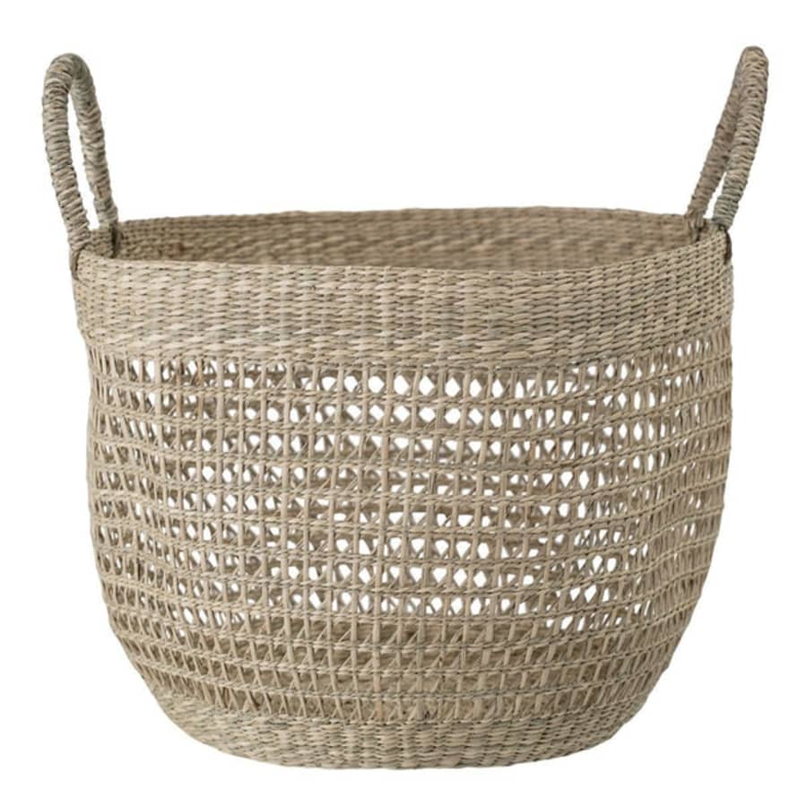 Bloomingville Natural Woven Seagrass Basket