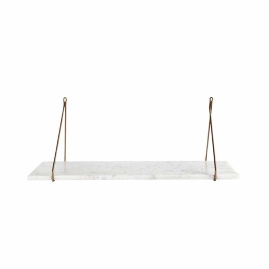 House Doctor Solid White Marble Shelf