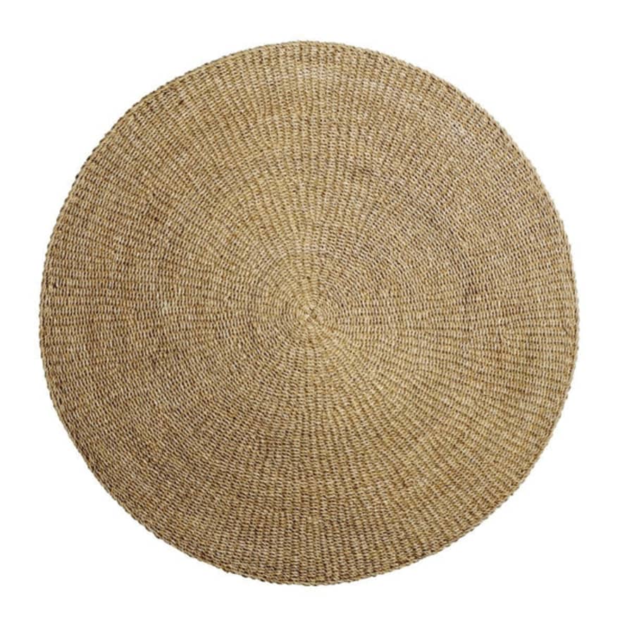 Bloomingville Large Round Woven Seagrass Rug
