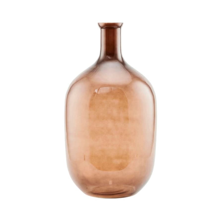 House Doctor Tinka Large Brown Glass Vase