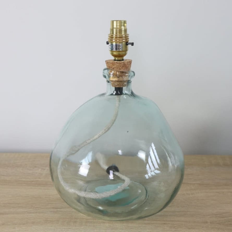 Jarapa Recycled Clear Glass Lamp