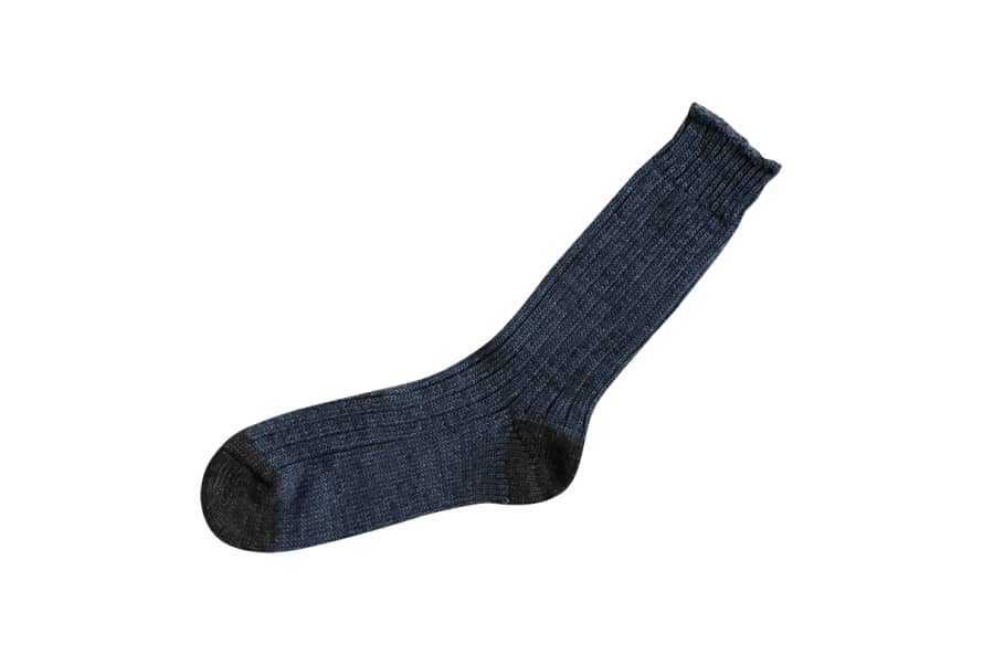 Nishiguchi Kutsushita Recycled Cotton Ribbed Socks 