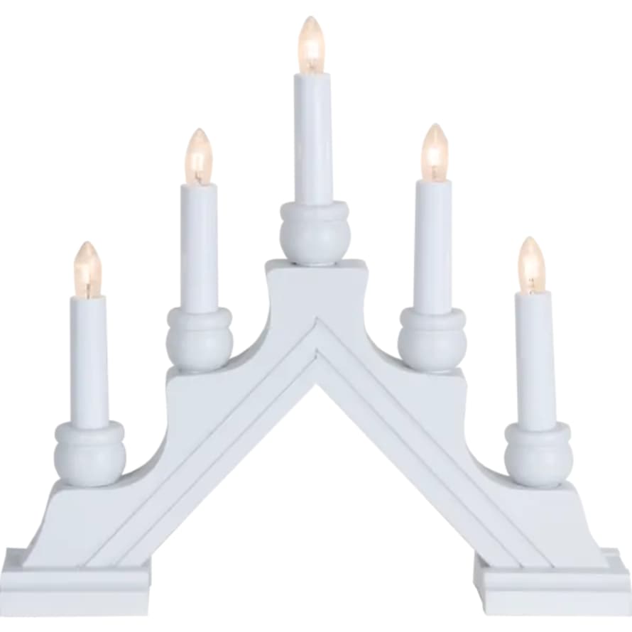 Star Trading Karin 5 Candle Candlestick White