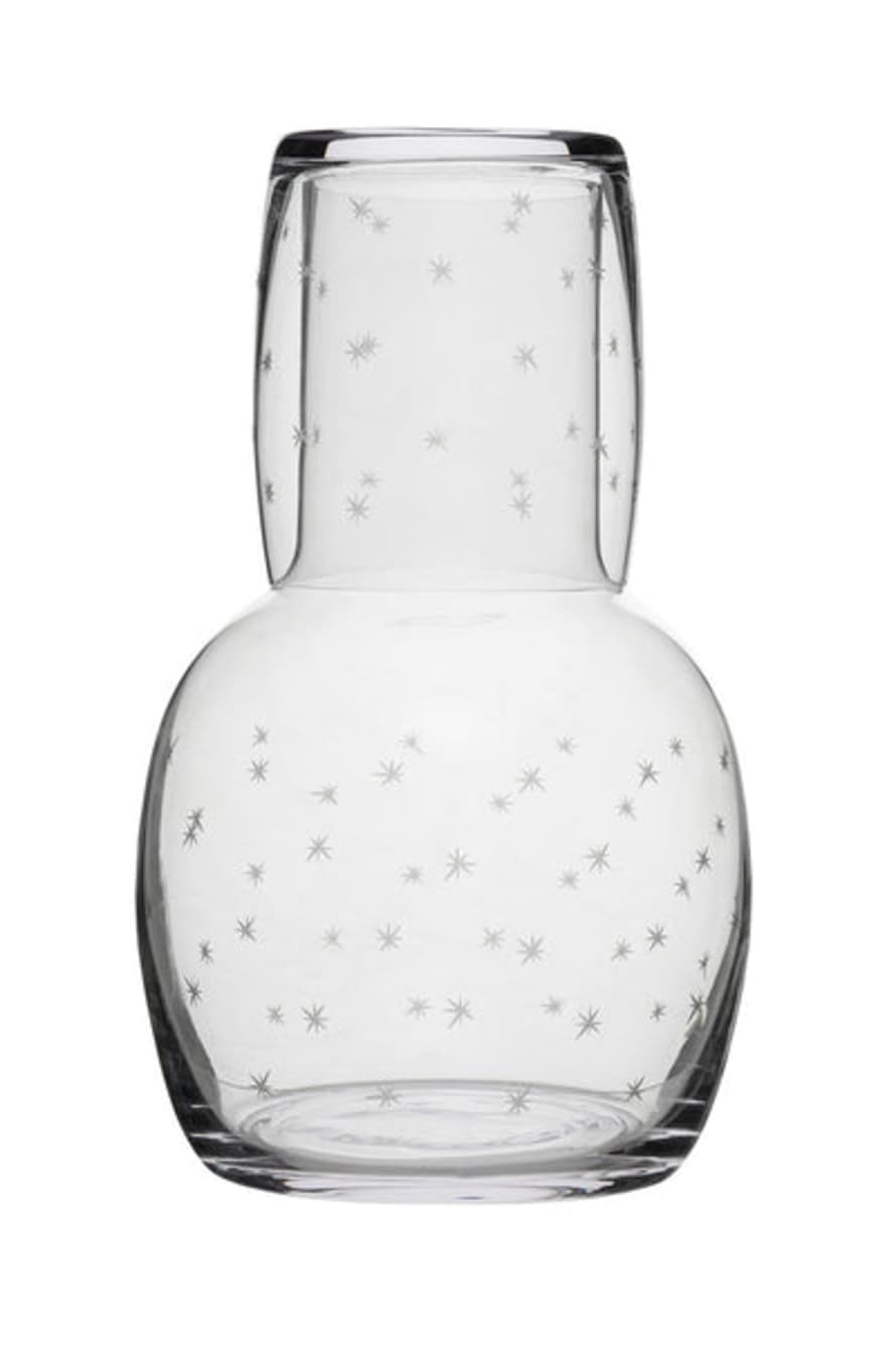The Vintage List Carafe And Glass In Stars Design By ''