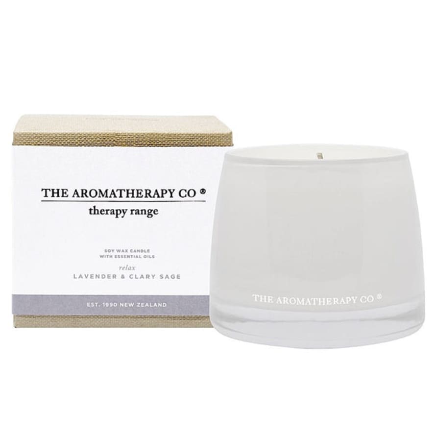 Aromatherapy Co. NZ Relax Therapy Candle Lavender & Clary Sage 260g