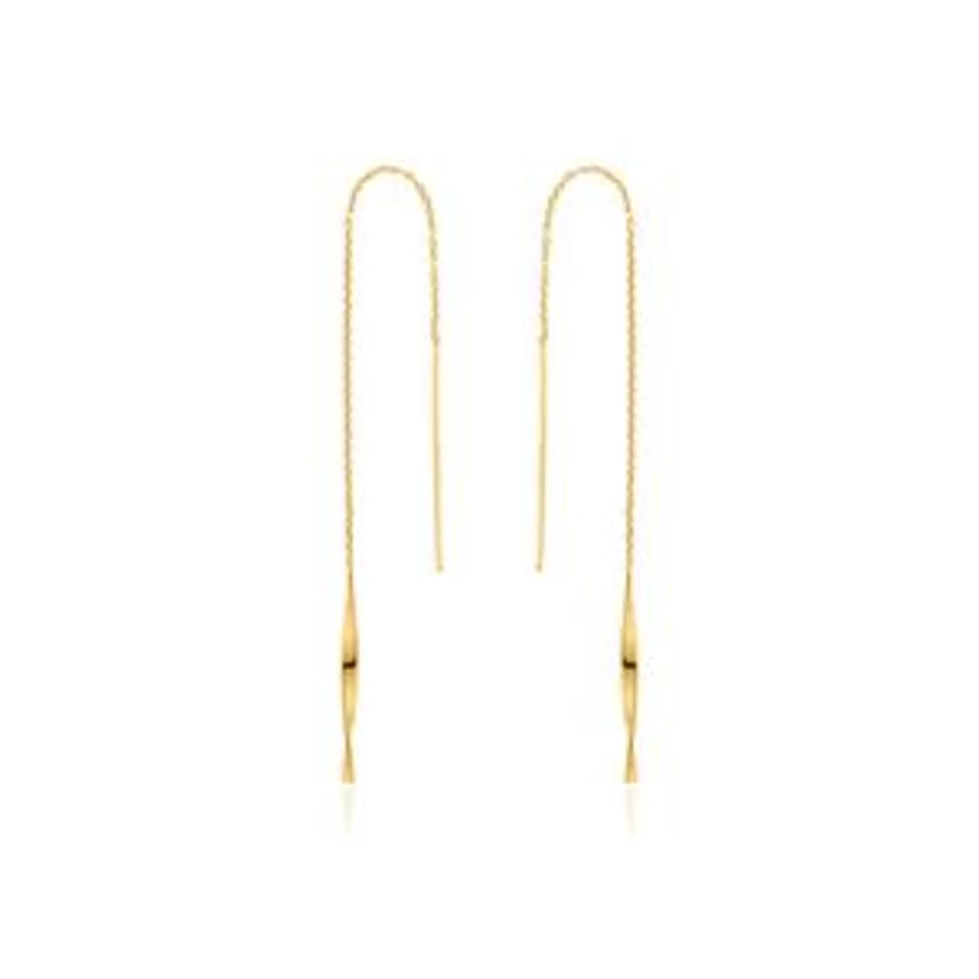 Ania Haie Gold Helix Threader Earrings