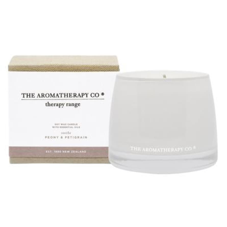 Aromatherapy Co. NZ Soothe Therapy Candle Peony And Petitgrain 260g