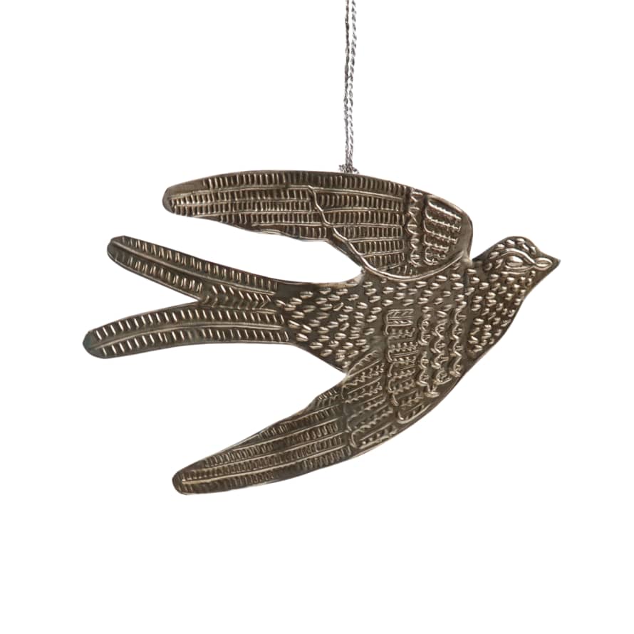 Terrace and Garden Hanging Dove - Silver