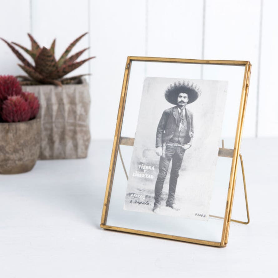 Rex London Large Brass Photo/ Picture Frame