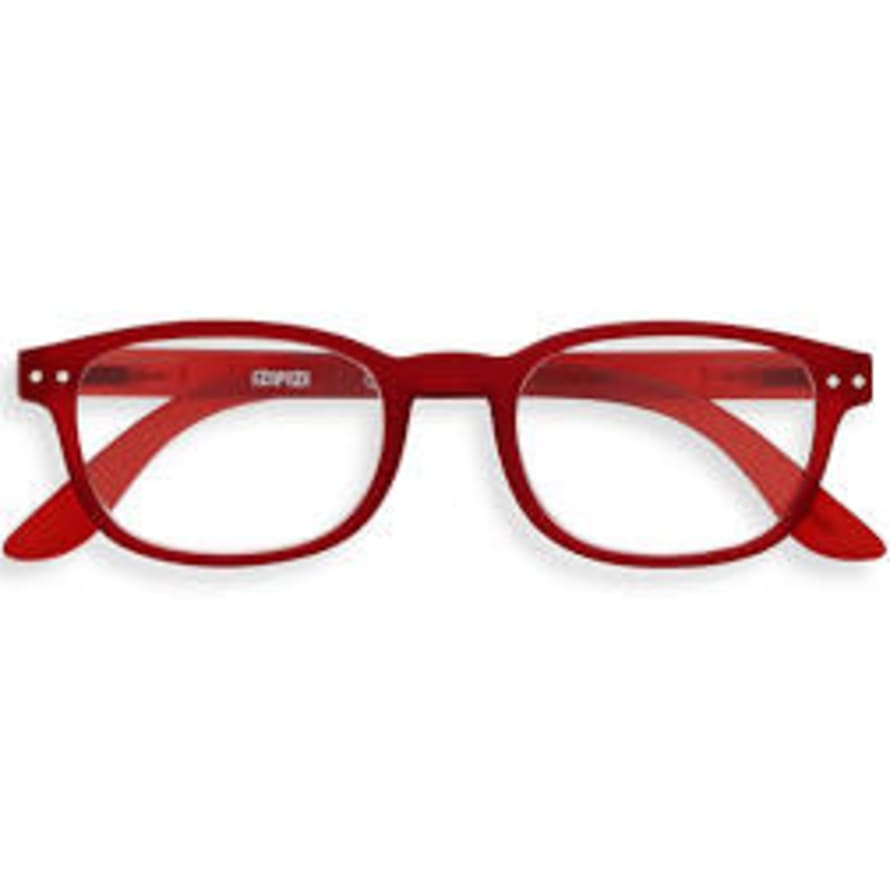 IZIPIZI Shape B Red Crystal Reading Glasses