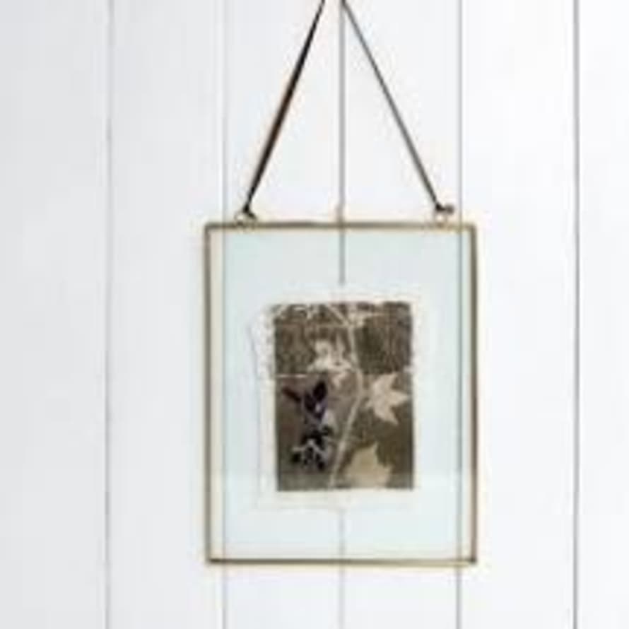 Rex London Large Double Sided Hanging Brass Photo/ Picture Frame (portrait)