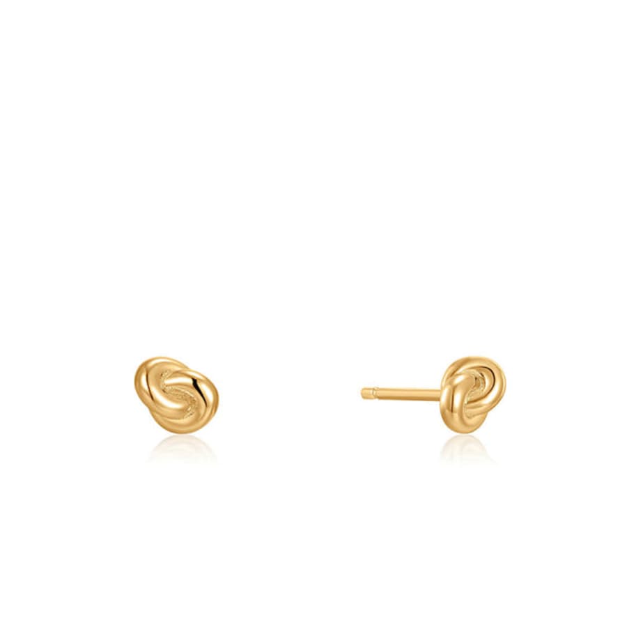 Ania Haie Gold Knot Stud Earrings