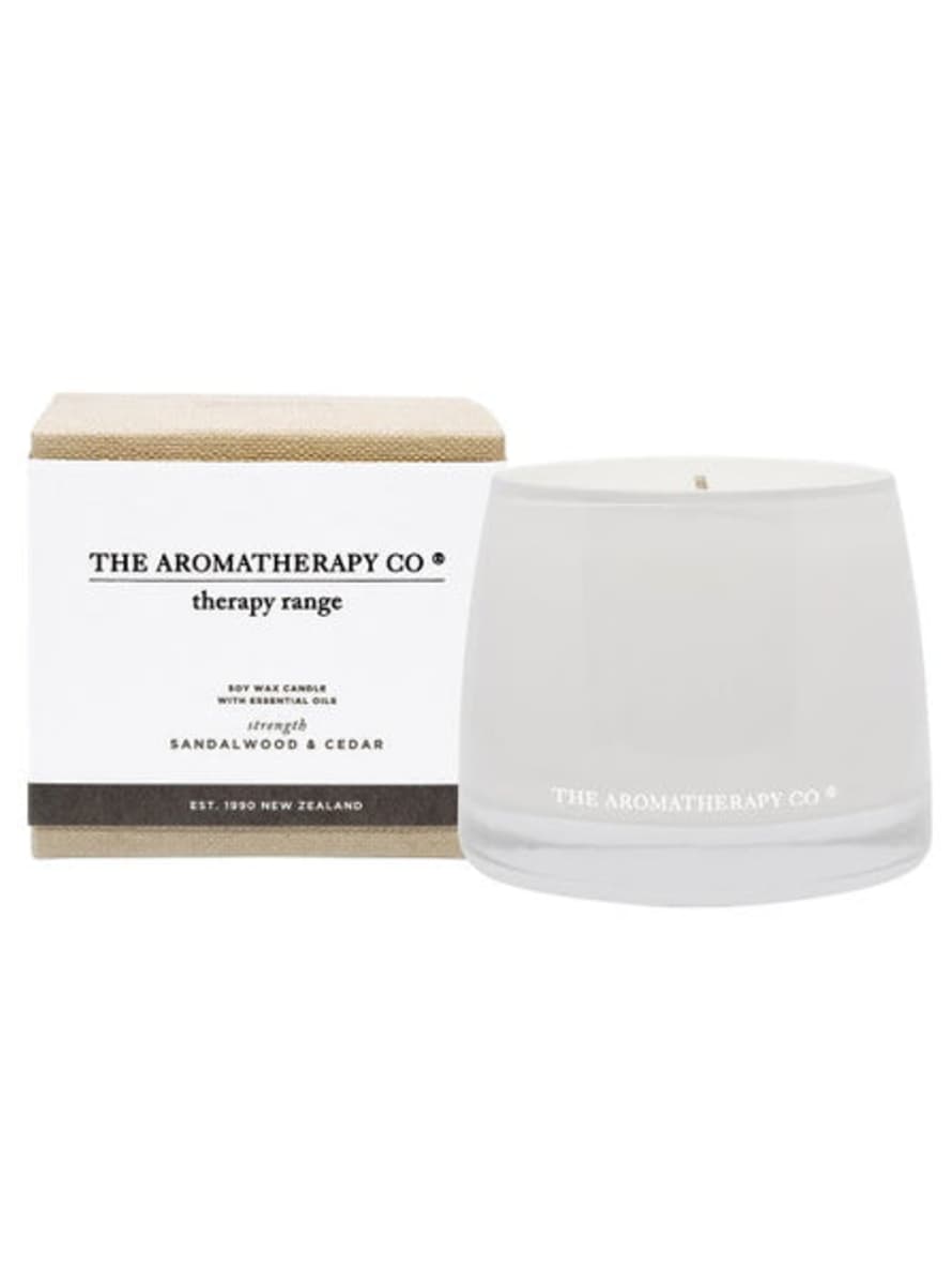 Aromatherapy Co. NZ Strength Therapy Candle Sandalwood And Cedar 260g