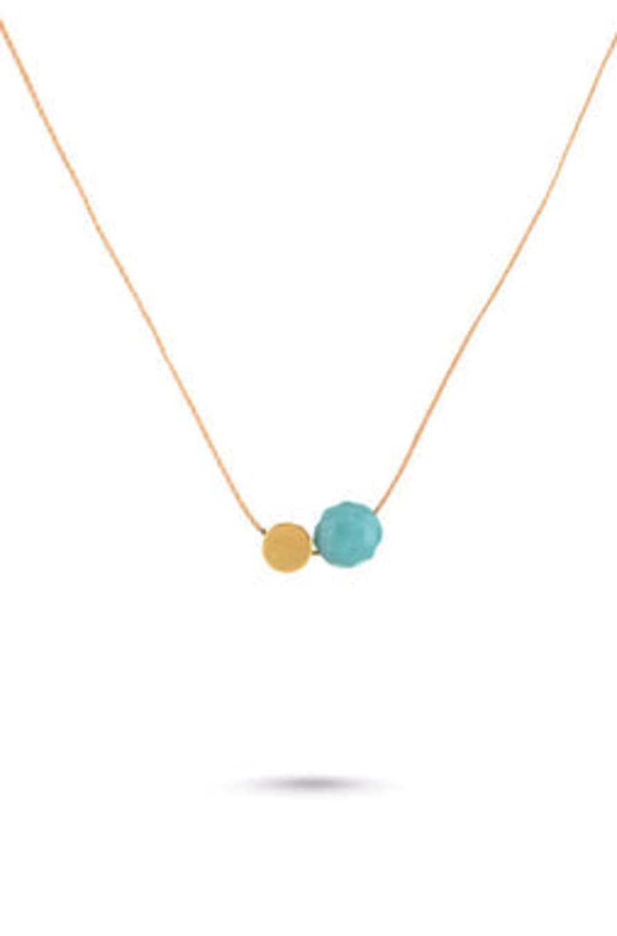 One & Eight Amazonite Cord Necklace
