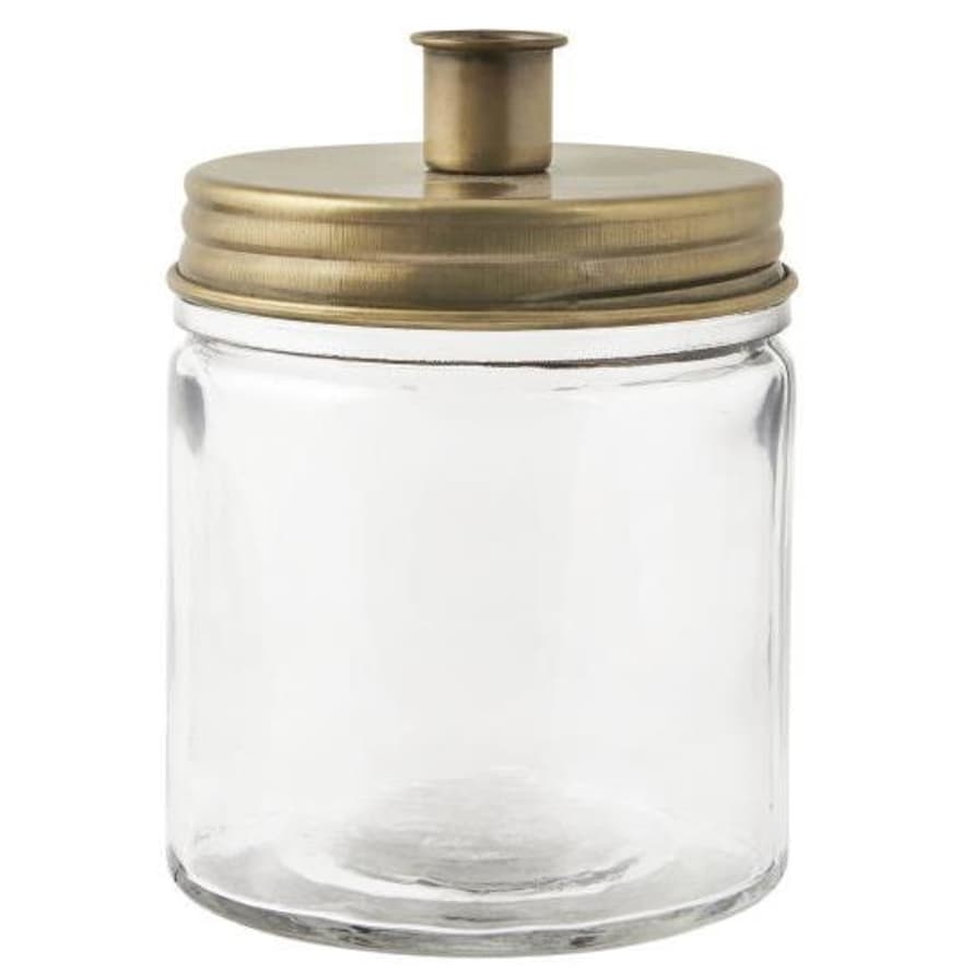 Ib Laursen Candle Holder For Dinner Candles - With Metal Lid