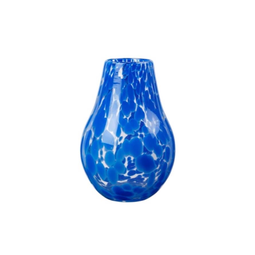 Broste Copenhagen Vase en verre soufflé bleu