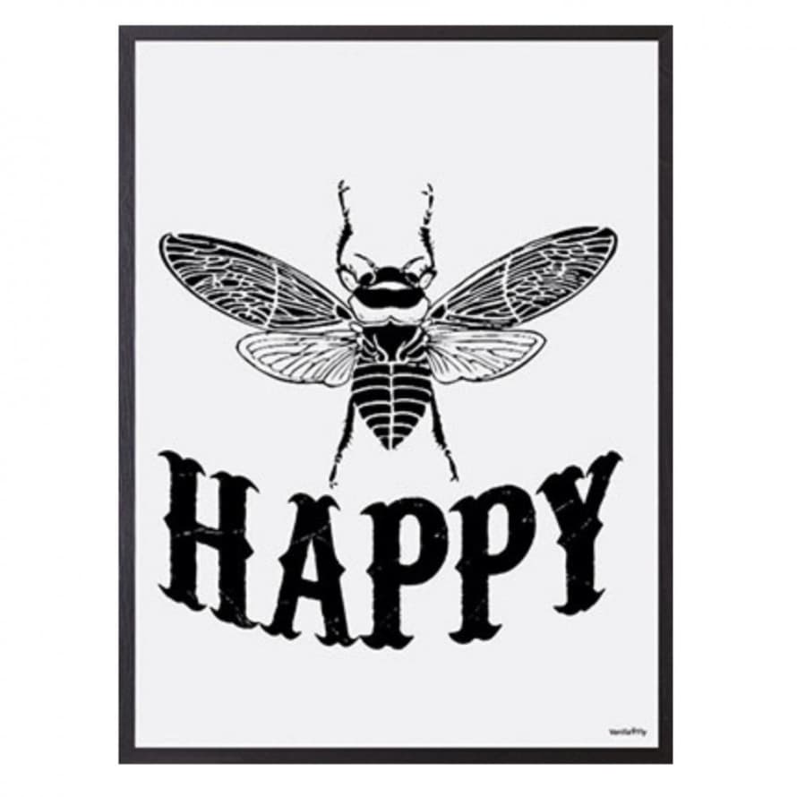 Vanilla Fly Happy Print