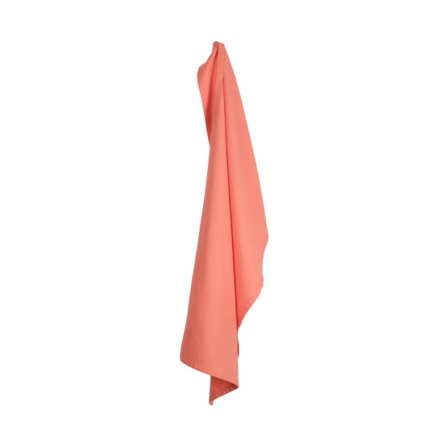 The Organic Company Organic Cotton Kitchen Towel In Coral