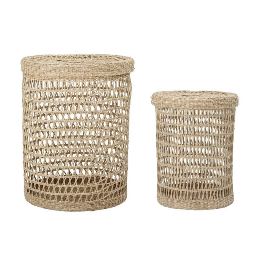 Bloomingville Seagrass Laundry Basket Medium