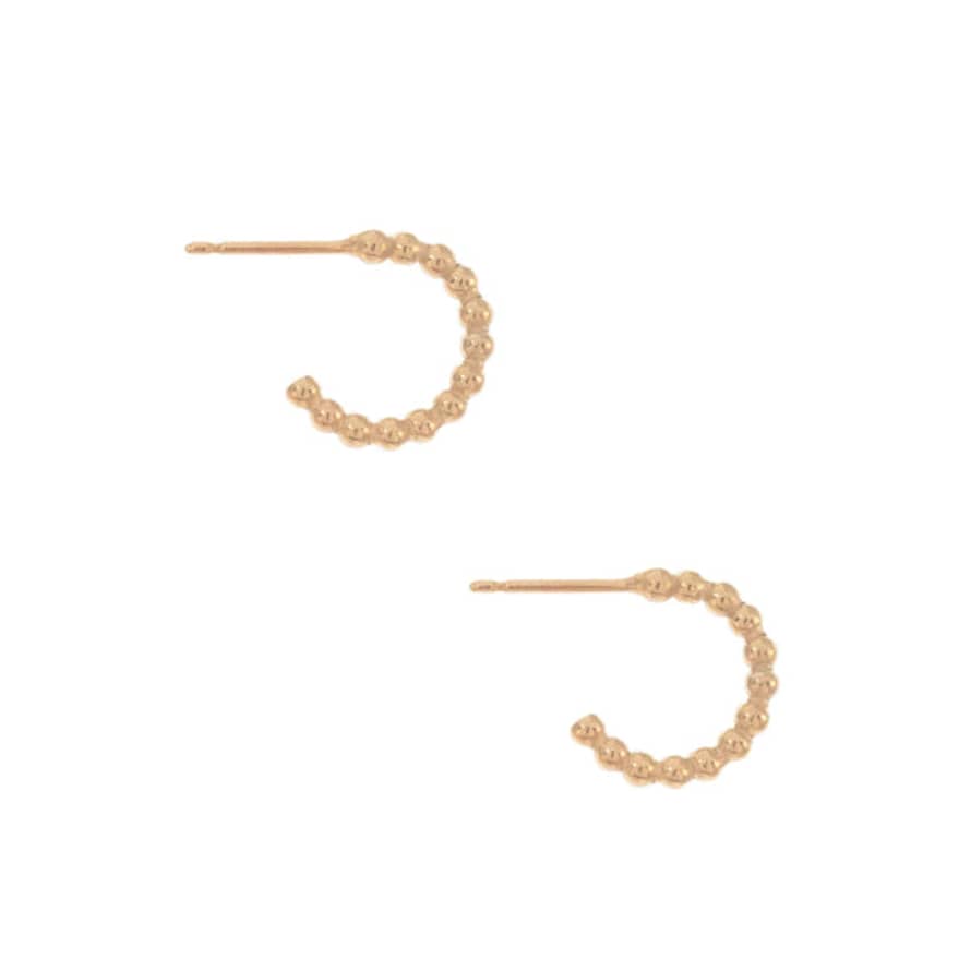 épanoui Pebble Huggie Earrings - Gold