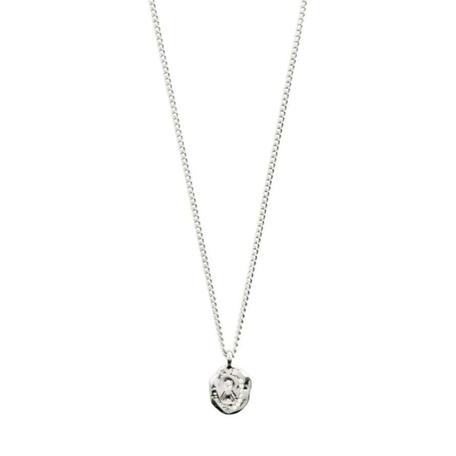Pilgrim - Jola Silver Plated Crystal Coin Necklace