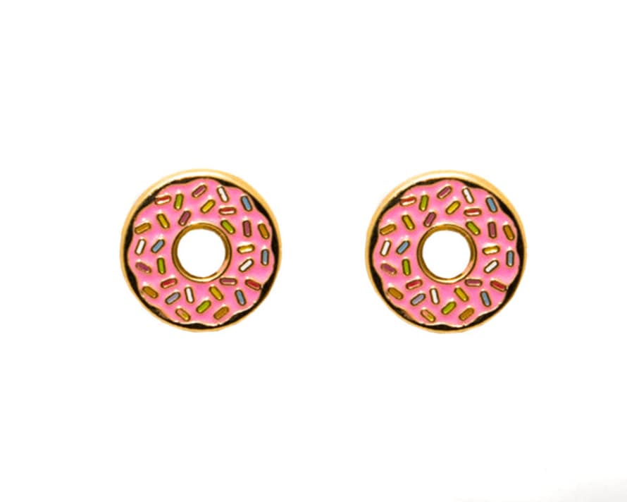Acorn & Will Doughnut Enamel Earrings