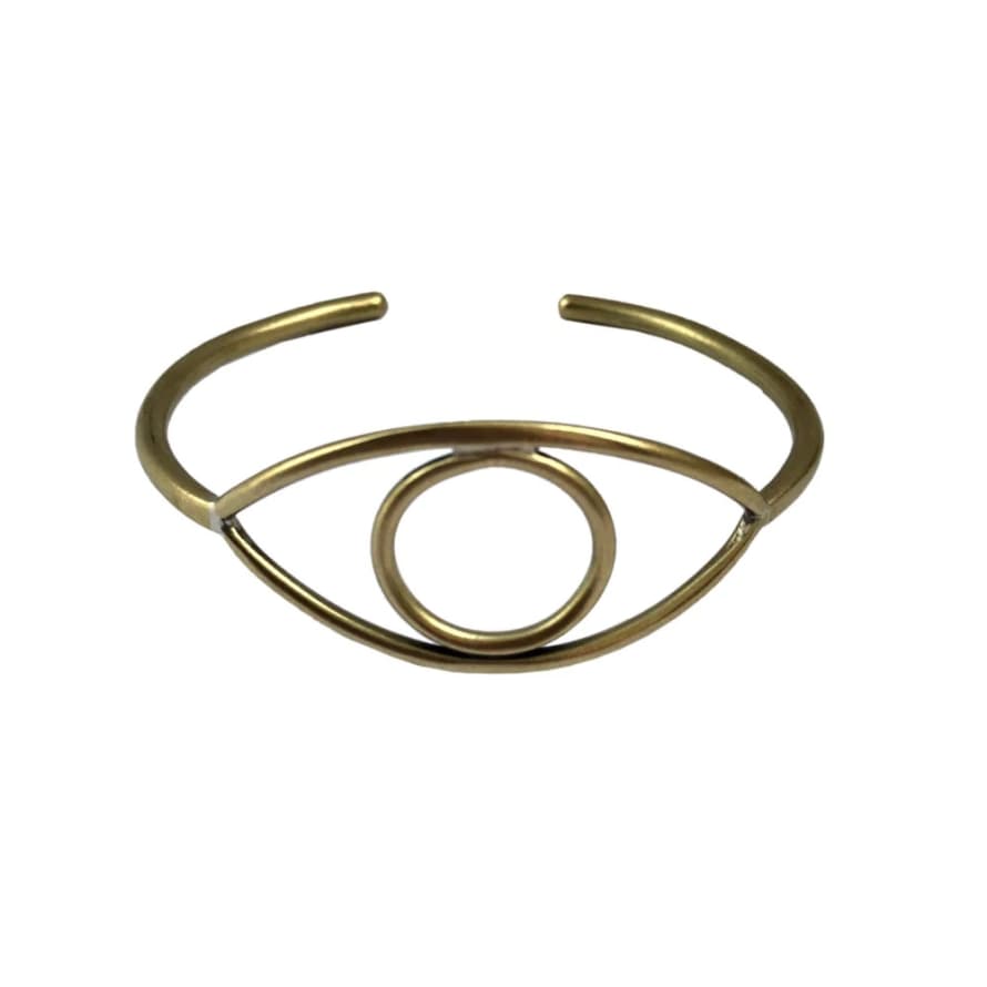 lima-lima Brass eye cuff bangle