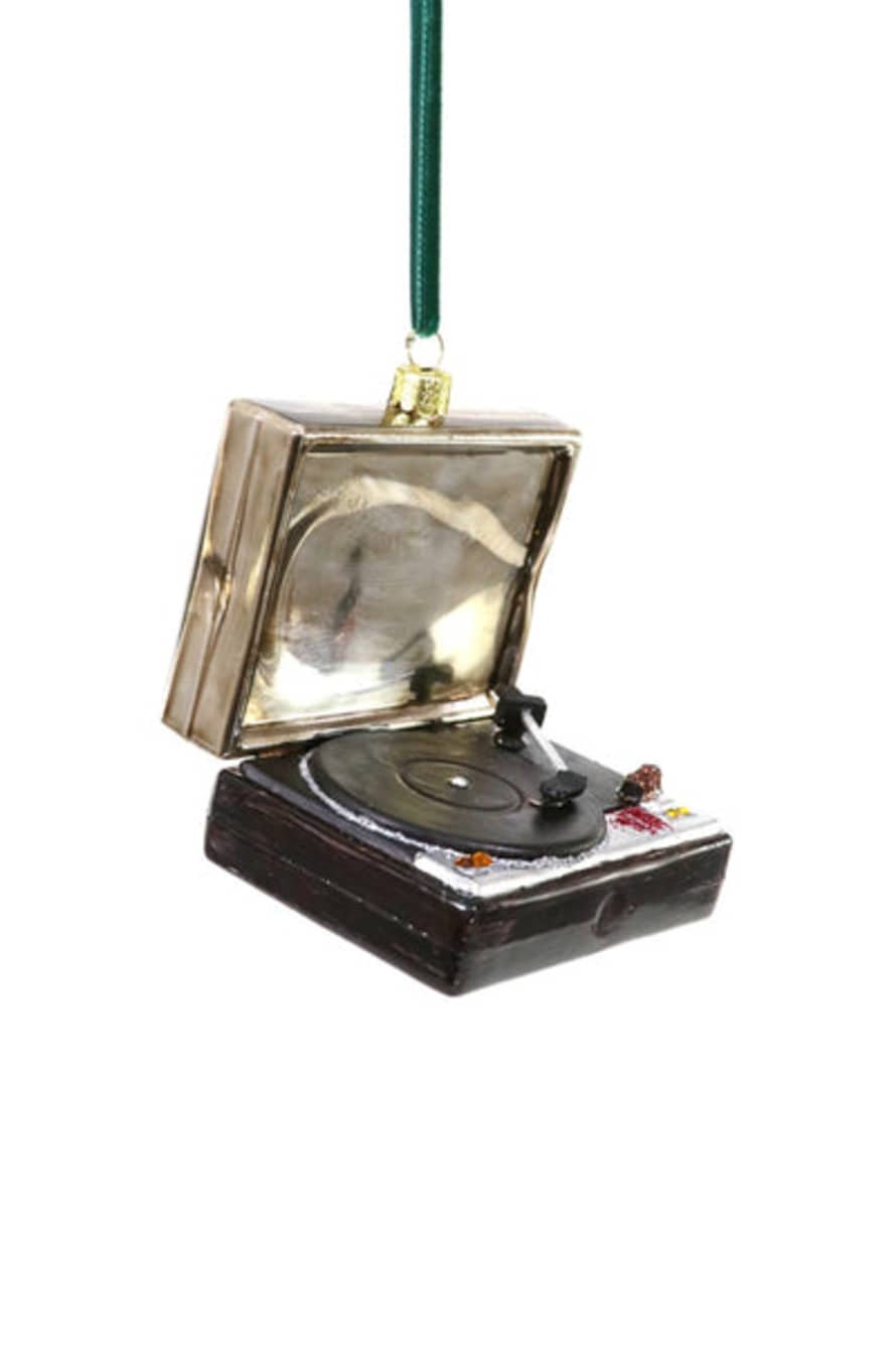 Cody Foster & Co Vintage Turntable Record Player Tree Decoration