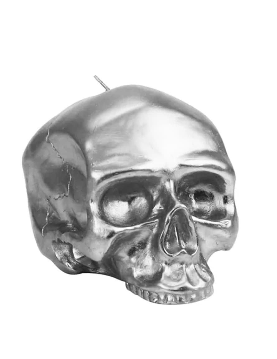 D.L.& Cº Silver Skull Candle