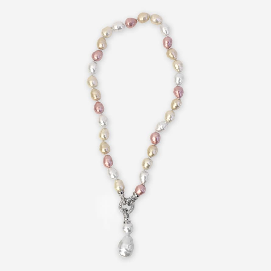  Pearl Pendant Necklace - Bright