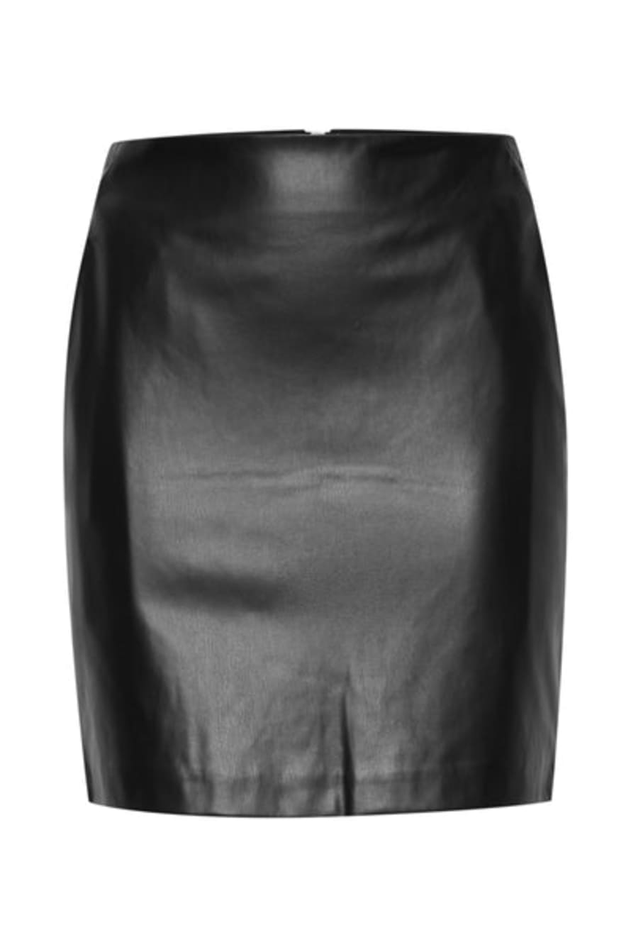 Trouva: Lovita Leather Look Short Skirt