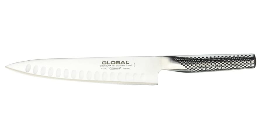 Global Chef's knife G-61 fluted edge - 20 cm