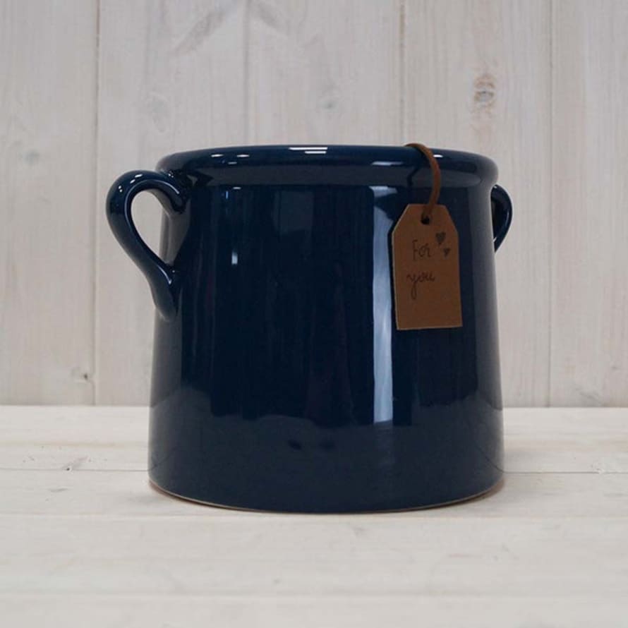 Satchville Blue Ceramic Pot 14cm