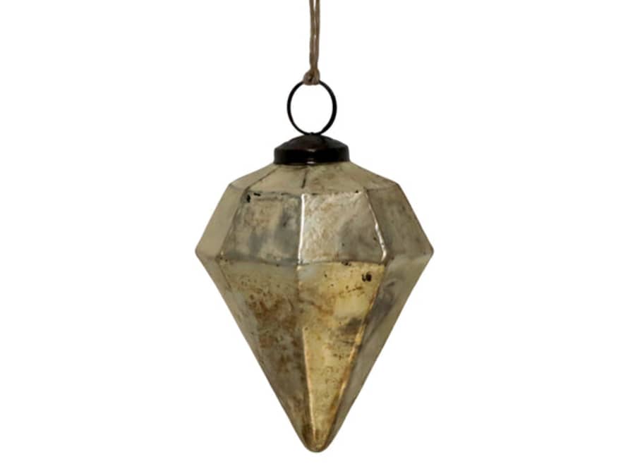 Source for the Goose Antique Gold Diamond Christmas Decoration