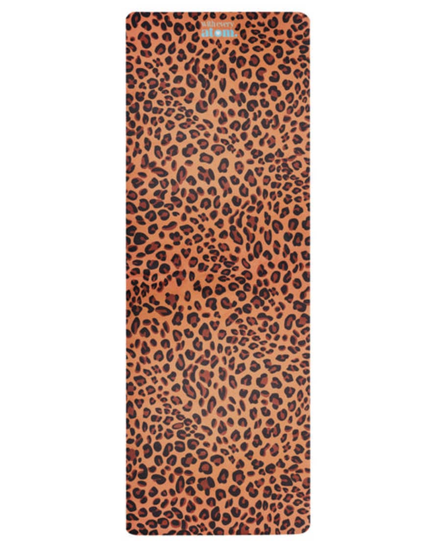 With Every Atom Leopard Print Travel Yoga Mat
