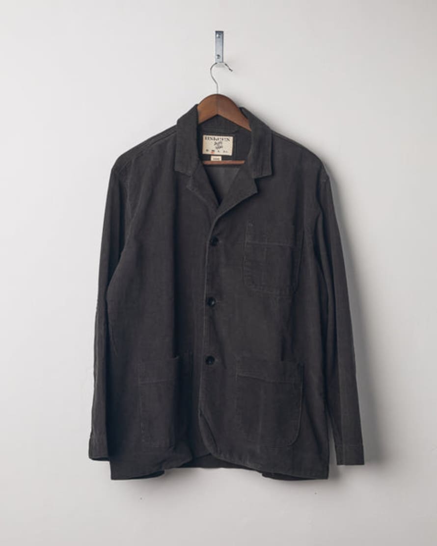 USKEES Men's Organic Cord Blazer - Faded Black