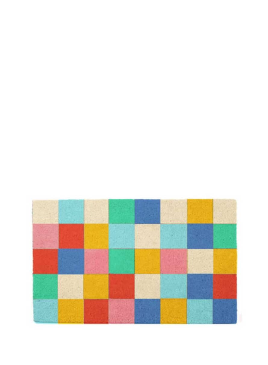 Fisura Doormat 'summer Squares' Multicolor From