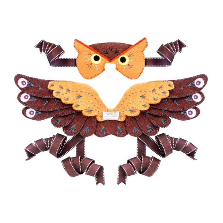 Sew Heart Felt Owl Head Dress And Wings