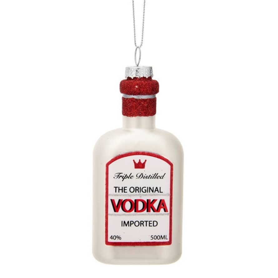 Sass & Belle  Christmas Cheer Vodka Shaped Bauble