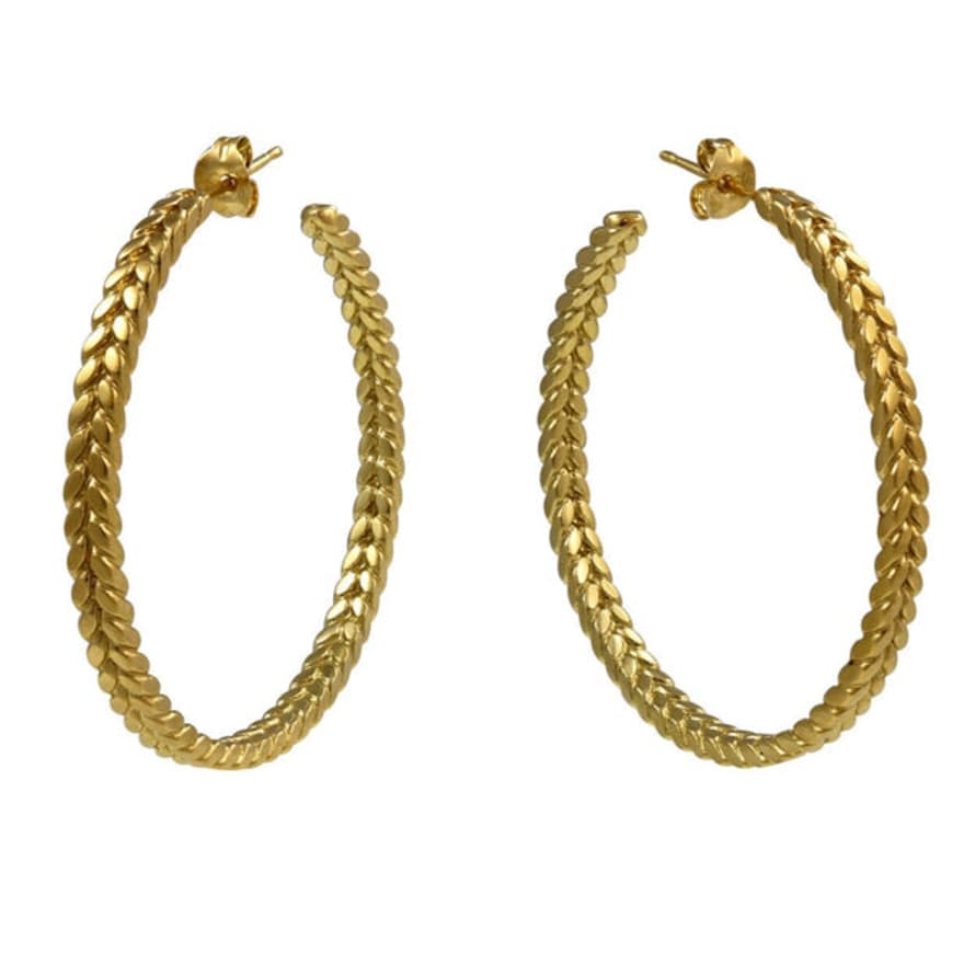 Cara Tonkin Demeter Large Hoop Earrings Gold By
