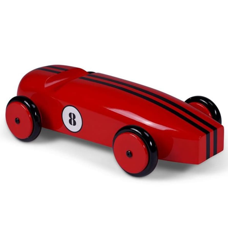 Authentic Models Wooden Car Classic Red Authentic Model Ar065