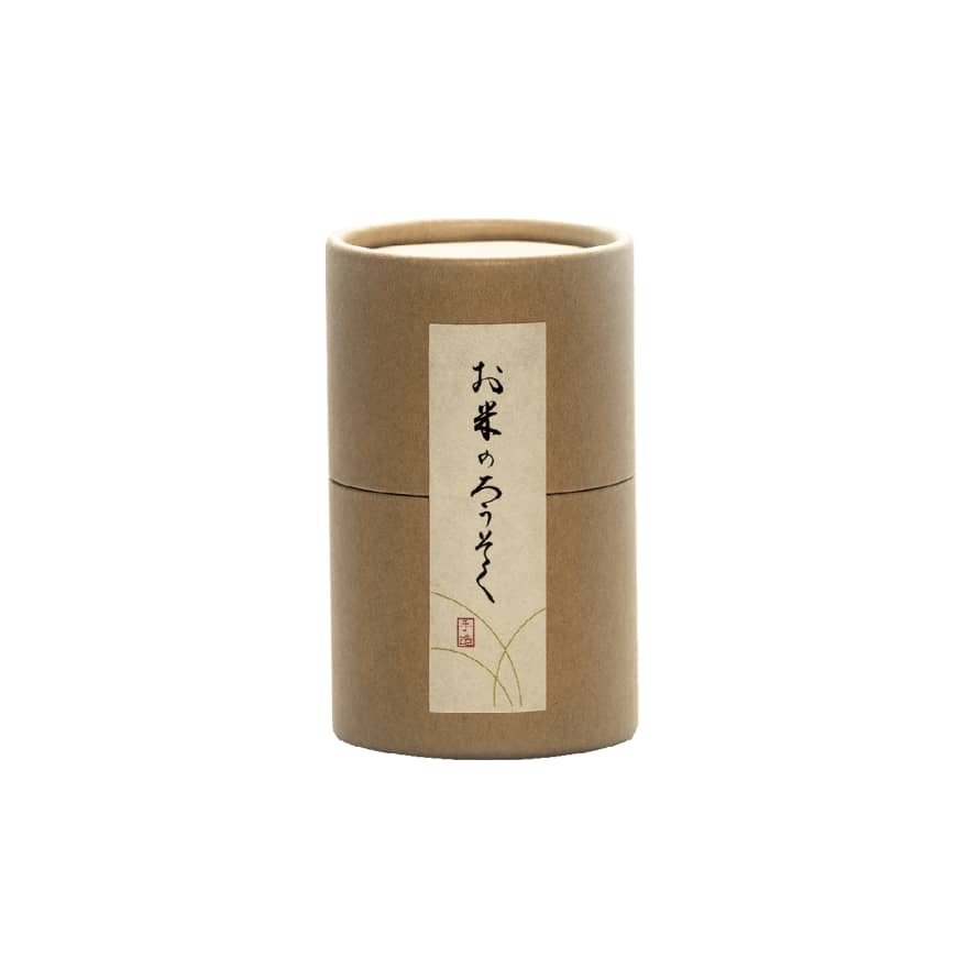 DAIYO Handmade Japanese Rice Wax Candles in Cylindrical Tub