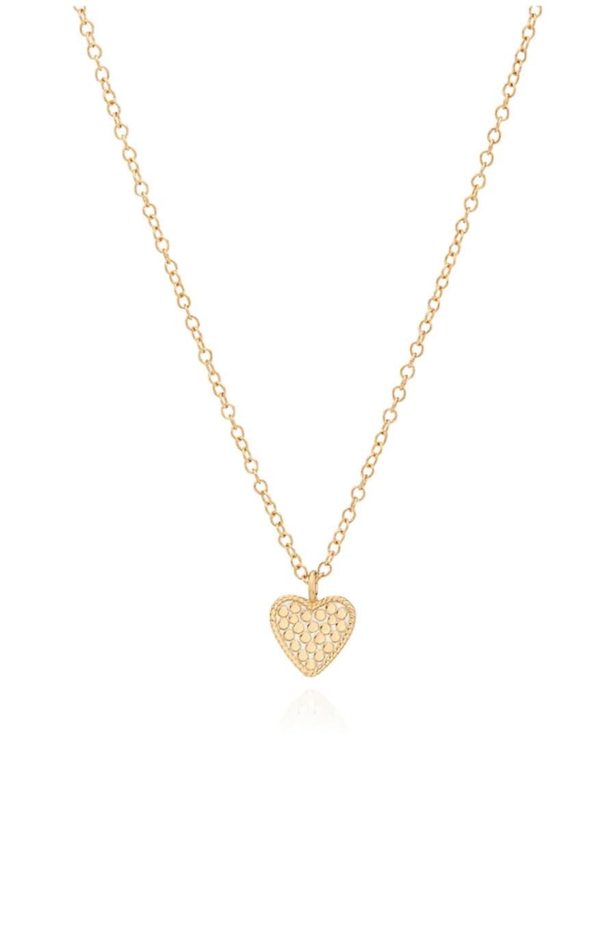Anna Beck Small Heart Necklace Gold