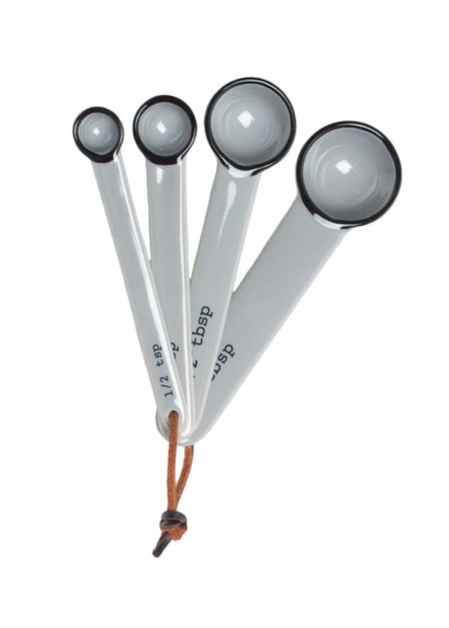 Canvas Home Tinware Measuring Spoons In Light Grey