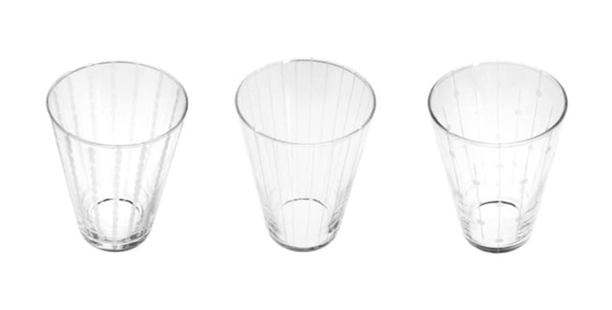 Canvas Home Sienna Etched Wine Glasses - Linear (set Of 6)