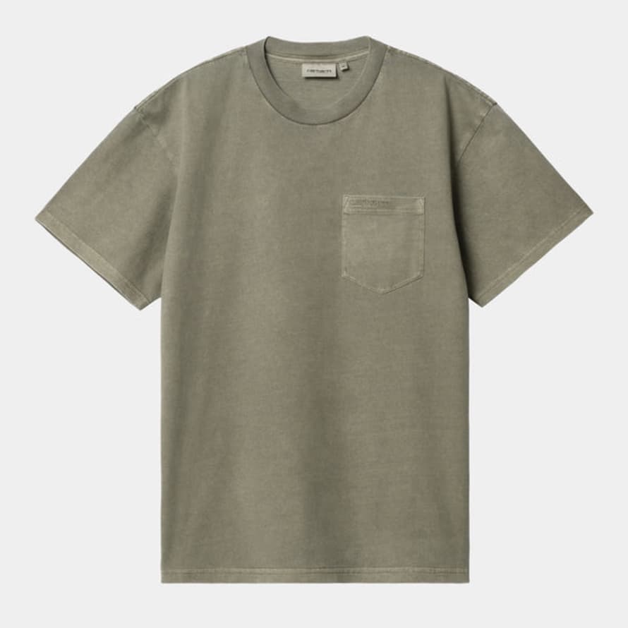 Carhartt T-Shirt Duster Pocket Seaweed Garment Dyed