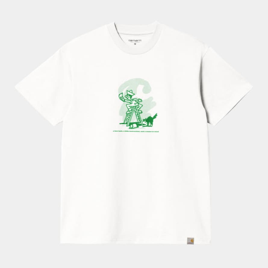 Carhartt T-Shirt S/S Lucky Painter White/Bonsaï