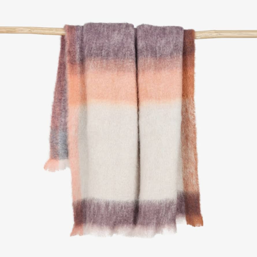 Mantas Ezcaray Rozco Color Block Mohair and Wool-Blend Throw 