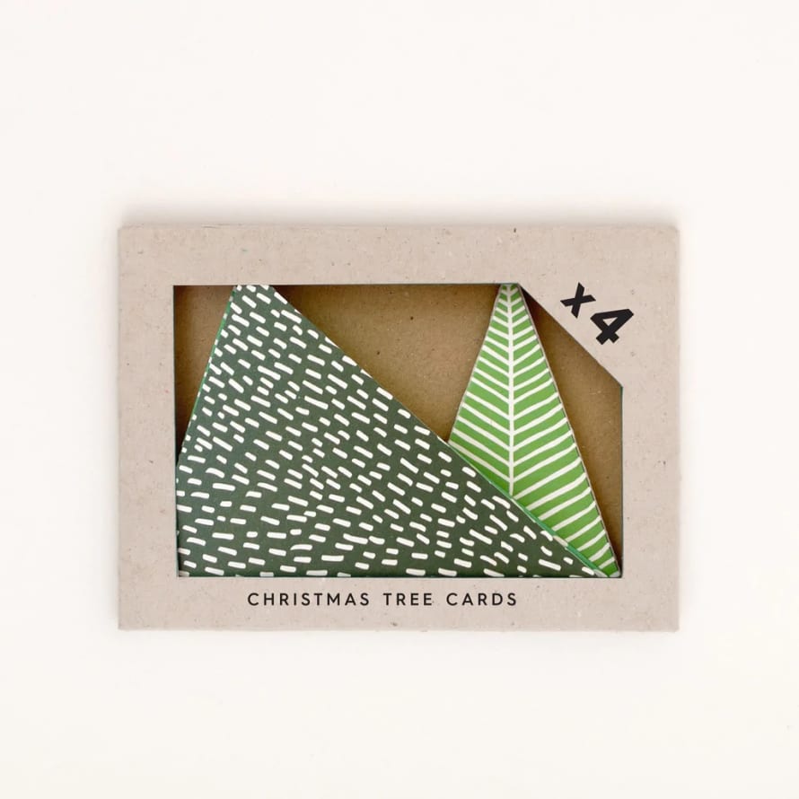 Studio Wald Christmas Tree Cards - Pack of 4